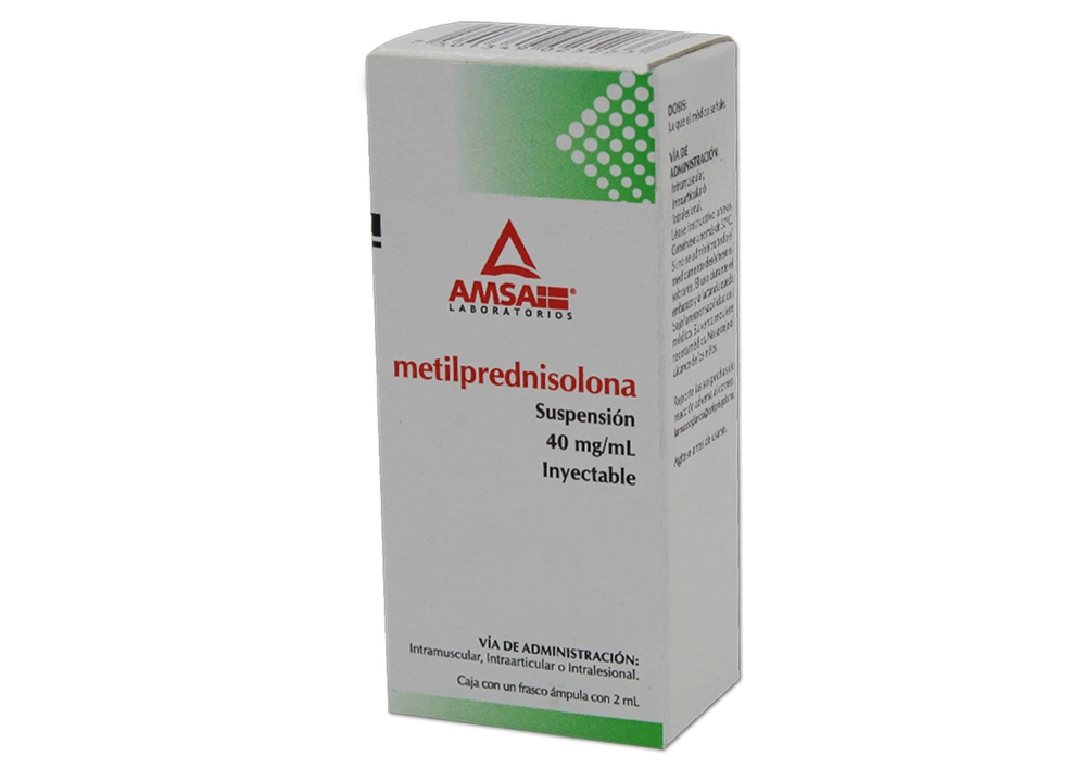 Acetato de Metilprednisolona Susp Iny 40mg/mL 2mL