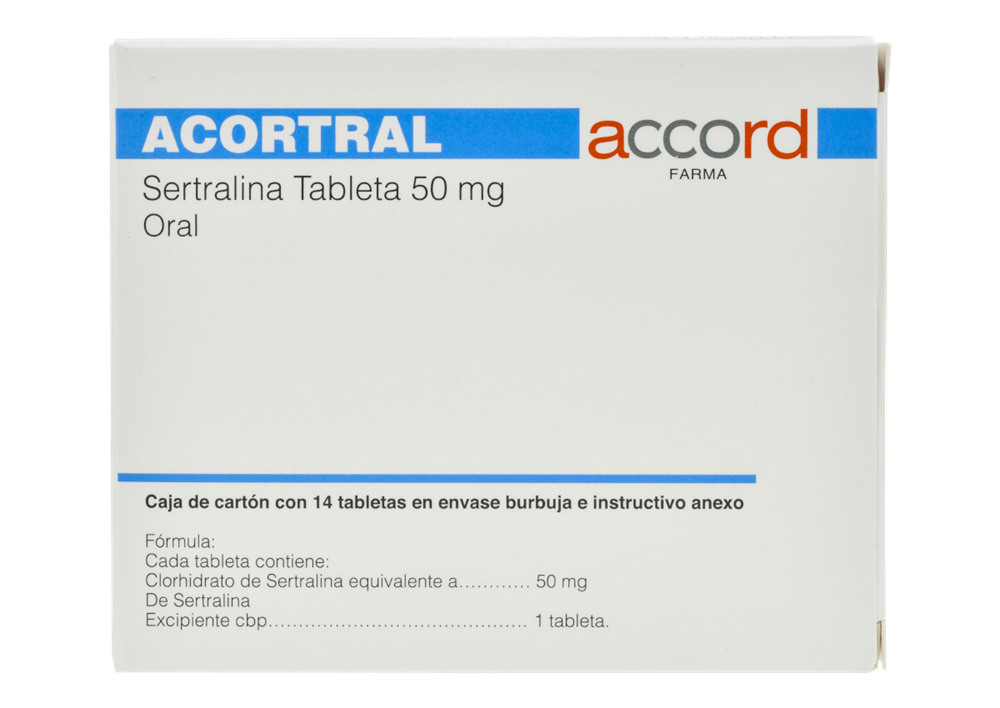 Acortral Sertralina 14 Tabs 50mg